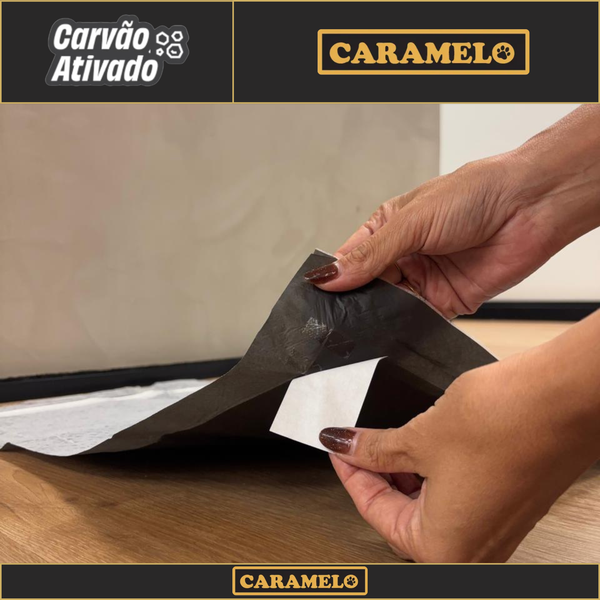 Tapetes Higiênicos Super Premium Com Carvão Ativado 60x60 - Black - Anti Odor - Caramelo