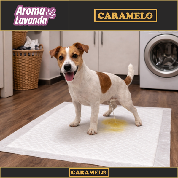 Tapete Higiênico Lavanda - 80x60 - 30 unidades - Antiodor Antivazamento | Caramelo
