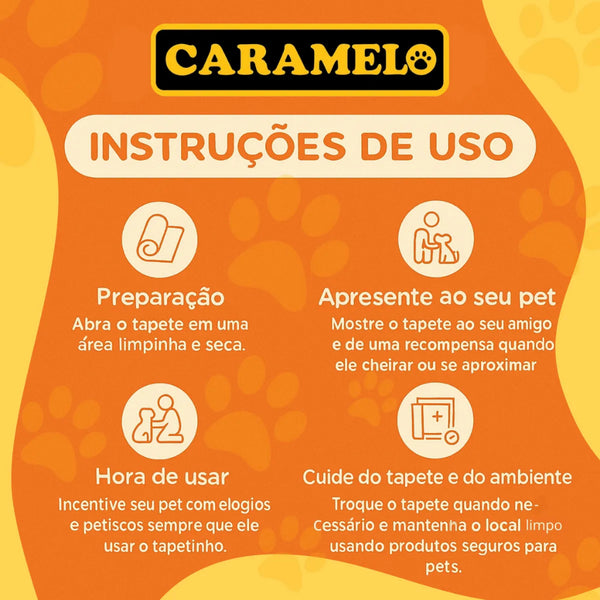 Tapetes Higiênicos 100 unidades Tamanho 60x60 para Cachorros  - Caramelo