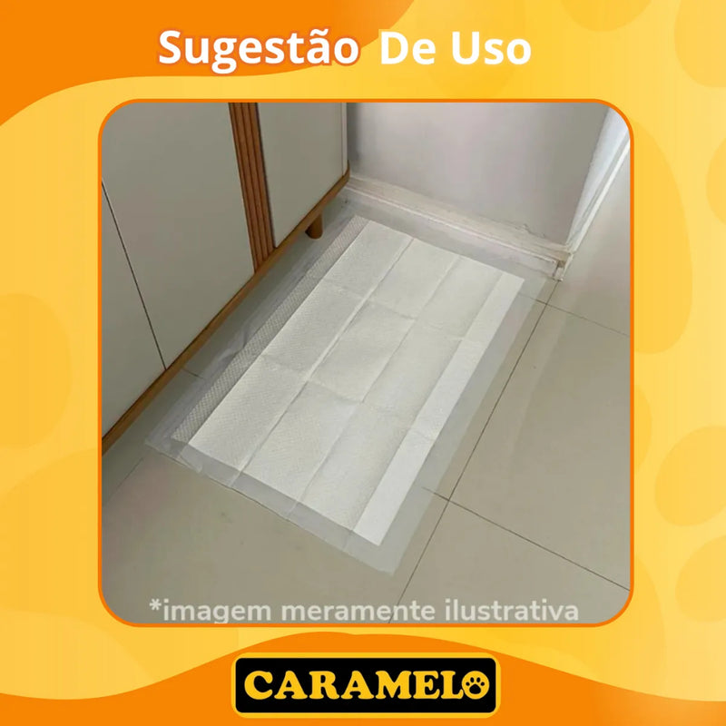 Tapetes Higiênicos 150 unidades Tamanho 60x60 para Cachorros  -  Caramelo