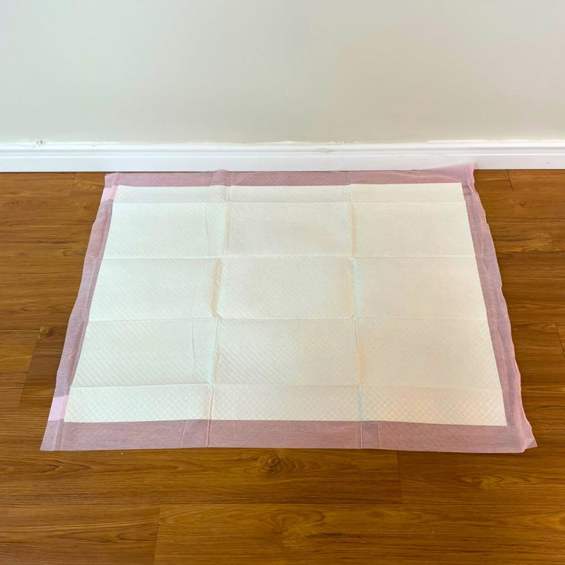 Tapete Higiênico Caramelo 50 Unidades  Fragrância Floral - 60x60 / 80x60 - Alta Absorção - Não Vaza  Combate mau cheiro